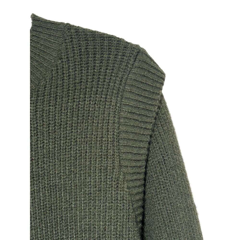 BTFBM Women’s Knit Sweater Dress Olive Green Long Sleeve Crew Neck Size M NWT - Picture 6 of 9